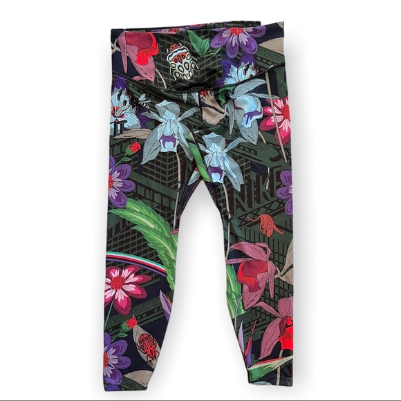 NEW Nike One Icon Clash floral-print Women’s leggings size 1X - Picture 4 of 9